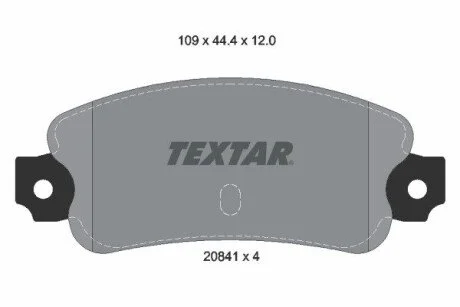 Гальмiвнi колодки дисковi TEXTAR 2084102 (фото 1)