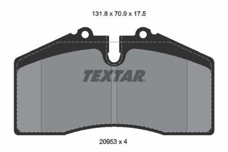 KLOCKI HAM PRZOD/TYL TEXTAR 2095310 (фото 1)