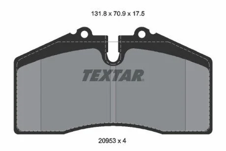 KLOCKI HAM PRZOD/TYL TEXTAR 2095310