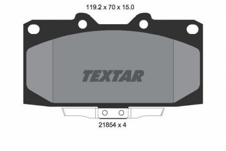 Гальмівні колодки, дискові TEXTAR 2185401