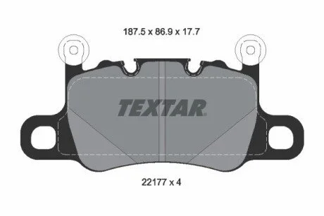 KLOCKI HAM TYL TEXTAR 2217701 (фото 1)