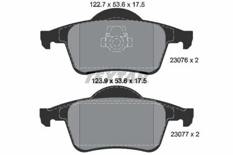 Тормозные колодки, дисковые TEXTAR 2307602