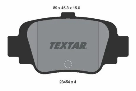 NISSAN Тормозные колодки задние MICRA K11 92- TEXTAR 2345401