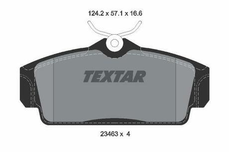 Колодки тормозные дисковые передние PKW TEXTAR 2346302
