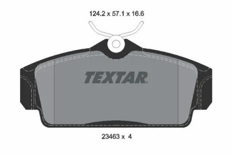 Колодки гальмівні дискові PKW TEXTAR 2346302