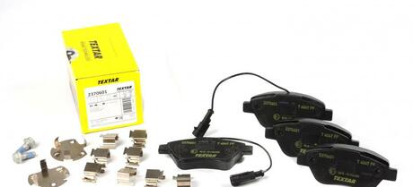 Комплект тормозных колодок, дисковый тормоз TEXTAR 2370601 (фото 1)