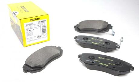 Комплект тормозных колодок, дисковый тормоз TEXTAR 2386501 (фото 1)