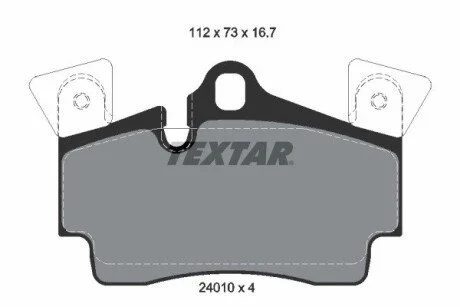 Тормозные колодки, дисковые TEXTAR 2401001