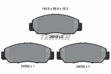 Тормозные колодки HONDA Accord/FR-V "F "01>> TEXTAR 2405301