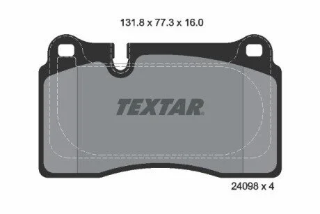 Тормозные колодки, дисковые TEXTAR 2409803