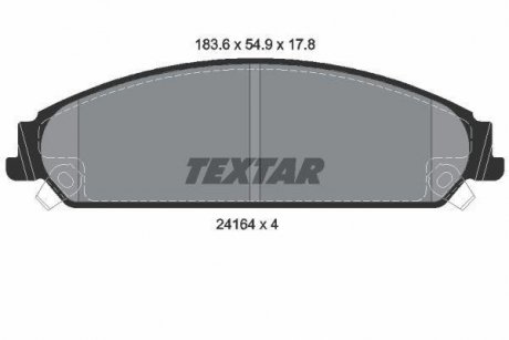 Гальмівні колодки, дискові TEXTAR 2416401 (фото 1)