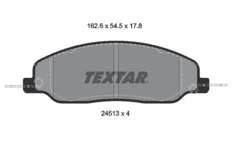 Гальмівні колодки, дискові TEXTAR 2451301