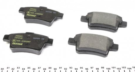 Комплект тормозных колодок, дисковый тормоз TEXTAR 2454001 (фото 1)