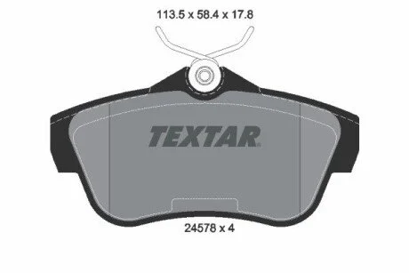KLOCKI HAMULCOWE TYL TEXTAR 2457803