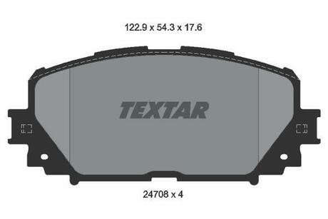 Гальмiвнi колодки дисковi TEXTAR 2470801