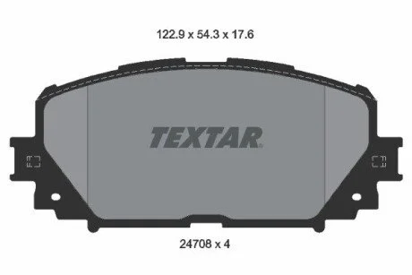 Гальмiвнi колодки дисковi TEXTAR 2470801