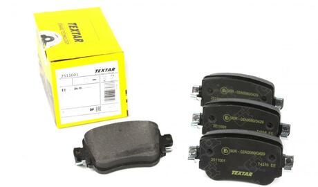 Комплект тормозных колодок TEXTAR 2511001 (фото 1)