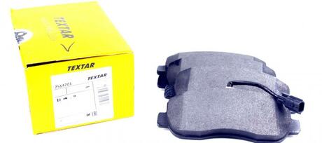 Комплект тормозных колодок, дисковый тормоз TEXTAR 2514701 (фото 1)