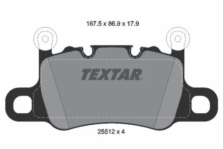 Автозапчасть TEXTAR 2551205