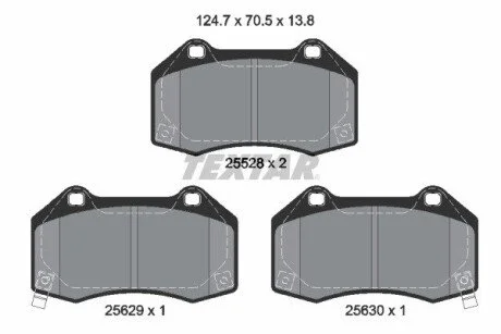Гальмівні колодки, дискові TEXTAR 2552803 (фото 1)