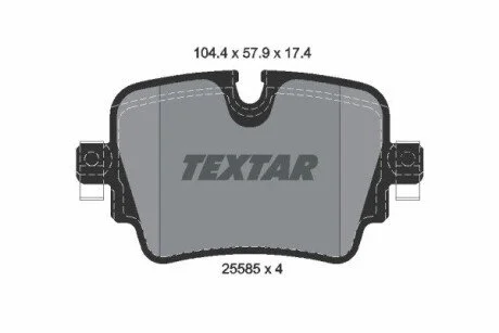 Гальмівні колодки (набір) TEXTAR 2558501