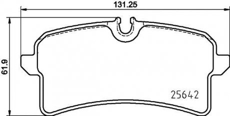 Гальмівні колодки (набір) TEXTAR 2564203 (фото 1)