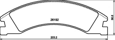 Гальмівні колодки, дискові TEXTAR 2619201