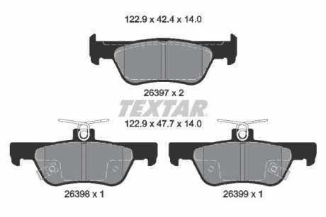 KLOCKI HAM. HONDA T. JAZZ 1,5 EHEV 20- TEXTAR 2639701