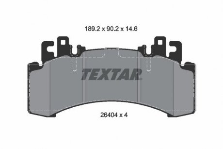 Гальмівні колодки MERCEDES EQE/EQS "F "22>> TEXTAR 2640401 (фото 1)