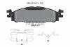 Комплект гальмівних колодок передн , FORD USA EXPLORER, FLEX, TAURUS, LINCOLN MKS, MKT 3.5/3.7 05.08- 2690301