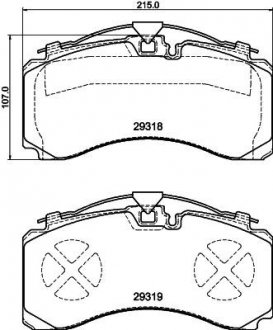 KLOCKI HAMULCOWE SAF SZT LKW TEXTAR 2931801 (фото 1)