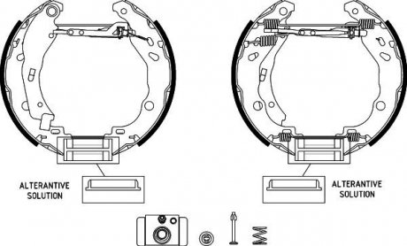 ZESTAW SZCZЁK HAM. CITROEN C-ELYSSE/C4 1,2-1,6 12- KPL. Z CYLINDERKAMI TEXTAR 84077201 (фото 1)