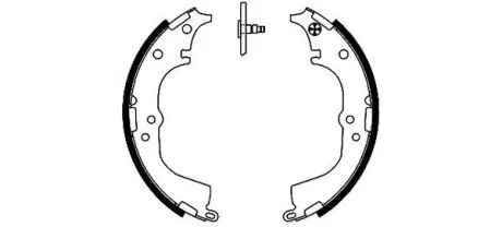 Тормозные колодки барабанные TOYOTA Hiace/Hilux "89-06 TEXTAR 91050900