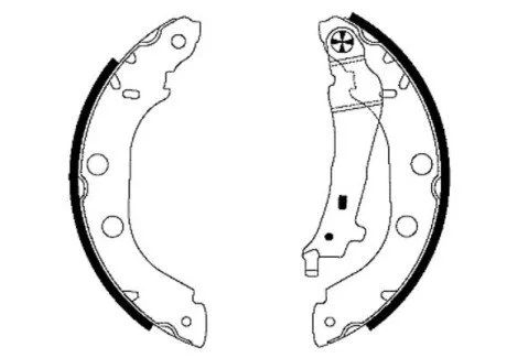 NISSAN Щеки тормозные KANGOO 98-,PRIMERA 228,6X42 TEXTAR 91052700 (фото 1)