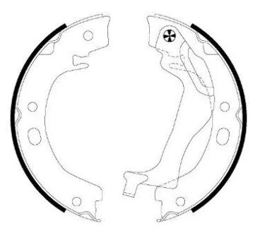 Колодки ручного тормоза TOYOTA Corolla 02- TEXTAR 91066500 (фото 1)