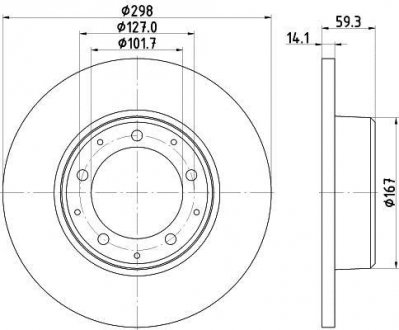Тормозной диск TEXTAR 92230503 (фото 1)