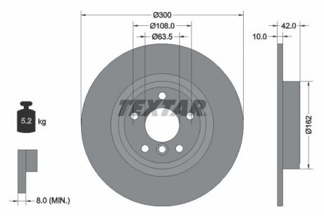 Автозапчастина TEXTAR 92309505 (фото 1)