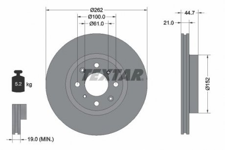 Автозапчастина TEXTAR 92334003 (фото 1)