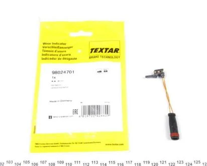 Датчик зносу колодок MERCEDES A(W169)/C(W203,W204)/S(W211,C207) "F "01>> TEXTAR 98024701