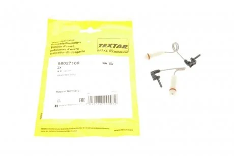 Датчик, знос колодок TEXTAR 98027100
