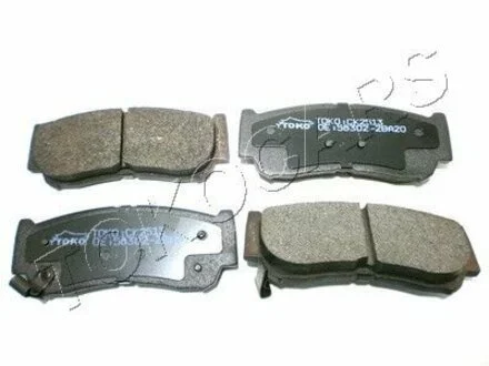 Колодки гальмiвнi дисковi {з пластинами, зад.} Toko cars T2203013