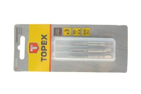 Мітчик M5, набір 3 шт.*1 уп. (TOPEX) Topex 14A205