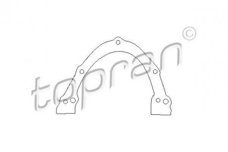 Прокладка, крышка картера (блок-картер двигателя) TOPRAN / HANS PRIES 100193