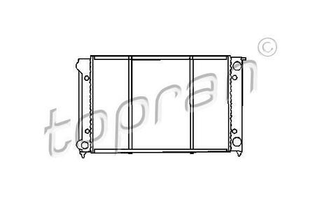 Радиатор, охлаждение двигател TOPRAN / HANS PRIES 102726
