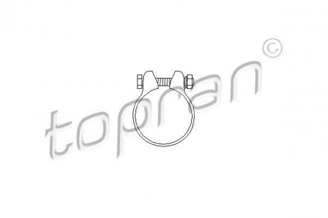 З’єднювальні елементи системи випуску TOPRAN / HANS PRIES 102751 (фото 1)