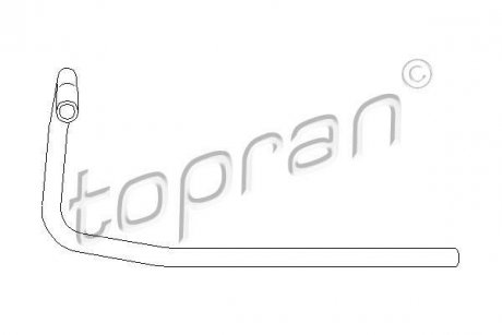 Патрубок системи охолодження TOPRAN / HANS PRIES 104132 (фото 1)
