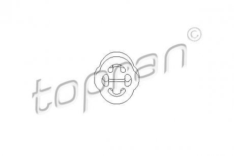 Кронштейн, глушитель TOPRAN / HANS PRIES 104183 (фото 1)