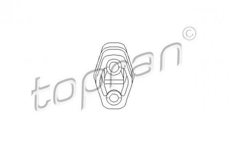 Кронштейн, глушитель TOPRAN / HANS PRIES 104402 (фото 1)