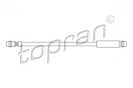 Шланг тормозной TOPRAN / HANS PRIES 108657 (фото 1)