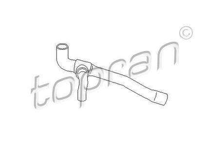 Шланг радиатора TOPRAN / HANS PRIES 109009 (фото 1)